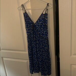 Xhilaration Blue Floral Midi Dress